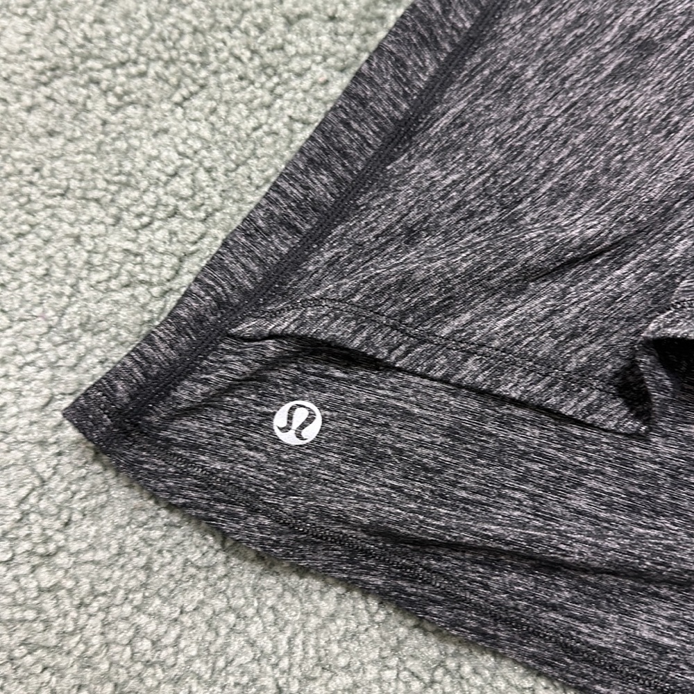 Lululemon Heathered Grey Ruffle Back Tank Top - Picture 3 of 5